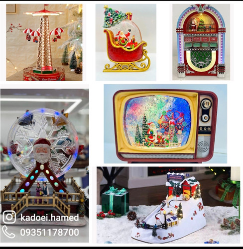 انواع دکوری های چراغدار و موزیکال کریسمسی